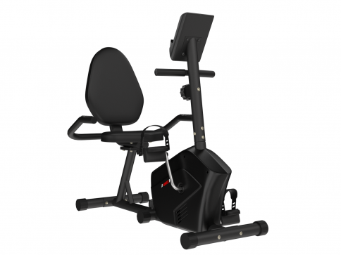 Горизонтальный велотренажер UNIXFIT BR-340 Compact (коврик 130 см в комплекте) - 10