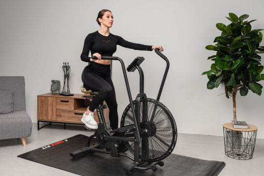 Велотренажер UNIX Fit Techno AirBike + Коврик 105 х 75 см в подарок! - 9